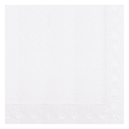 Hoffmaster 8.5" x 8.5" Regal Embossed White Dinner Napkins 1200 PK 180600